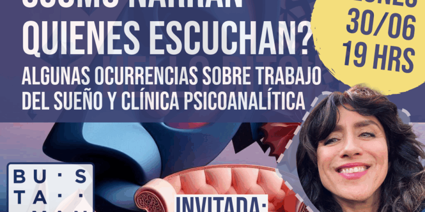 Charla: “¿Cómo narran quienes escuchan?” (Marta Bardelli G.)